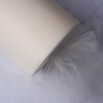 Ivory 6" Tulle Fabric Roll 100 Yards for DIY Projects