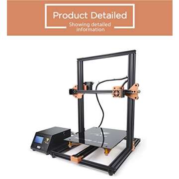 TEVO Tornado 3D Printer, 2018 Newest Model 95% Assembled with Full Aluminum Frame Larger Printing Size Upgraded Nozzle & Heatbed for PLA, ABS, TPU, Copper, Wood, and Flexible Filaments, 300x300x400mm
