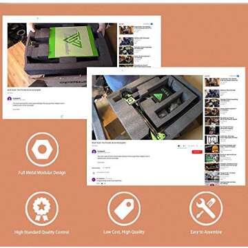 TEVO Tornado 3D Printer, 2018 Newest Model 95% Assembled with Full Aluminum Frame Larger Printing Size Upgraded Nozzle & Heatbed for PLA, ABS, TPU, Copper, Wood, and Flexible Filaments, 300x300x400mm