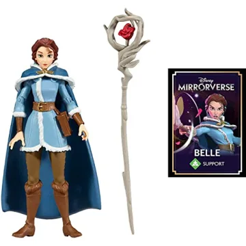 Disney Mirrorverse 5" Belle Action Figure with Rose Staff and Card