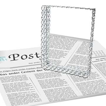 HighFree Mirrored Crystal Cosmetic Tray Vanity Makeup Tray Ornate Jewelry Trinket Tray Organizer Perfume Tray Decorative Tray for Home Deco, Rectangle-10x6 Inch (Silver)