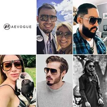 Stylish AEVOGUE Sunglasses with 100% UV Protection