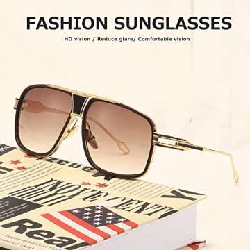 Stylish AEVOGUE Sunglasses with 100% UV Protection