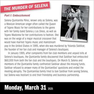 A Year of True Crime Page-A-Day® Calendar 2025: Brazen Heists, Remorseless Killers, Incredible Bravery!