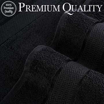 CRAFTBERRY Luxury Bath Towels – Soft, Absorbent, Set of 4 for Spa & Home