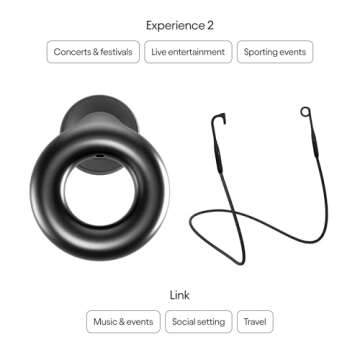 Loop Earplugs Experience Link Bundle – Loop Experience 2 + Loop Link | Reusable Ear Plugs for Conc...