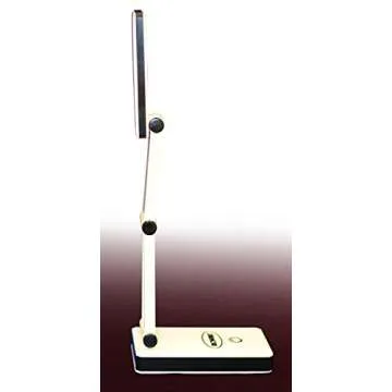 IdeaWorks LED Lamp for Desk - Collapsible, Portable from Home to Office, Acrylonitrile Butadiene Styrene, White