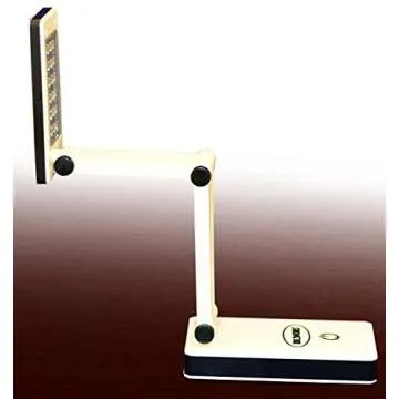IdeaWorks LED Lamp for Desk - Collapsible, Portable from Home to Office, Acrylonitrile Butadiene Styrene, White