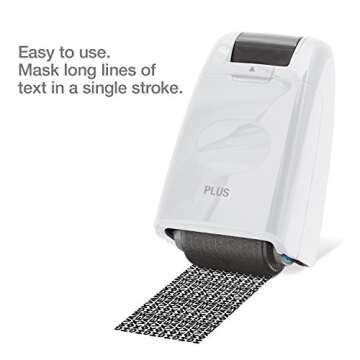 Guard Your ID Wide Stamp Roller - Effortless Identity Security in White