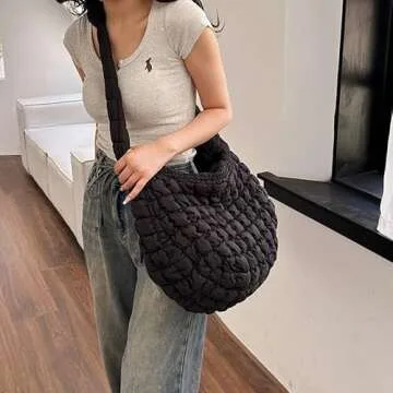 Chic Quilted Tote Bag for Women - Fashionable & Spacious