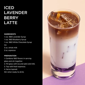 1883 Lavender Syrup - Premium Floral Flavor for Drinks