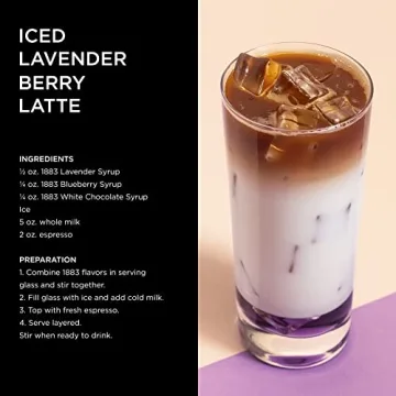 1883 Lavender Syrup - Premium Floral Flavor for Drinks