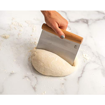Nordic Ware Dough Cutter with Beechwood Grip and Stainless Steel Blade