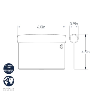 Nordic Ware Dough Cutter with Beechwood Grip and Stainless Steel Blade