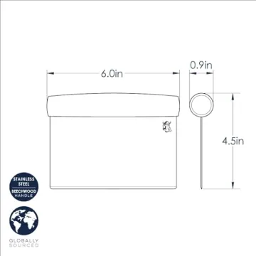 Nordic Ware Dough Cutter with Beechwood Grip and Stainless Steel Blade