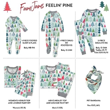 Organic Family Holiday Pajamas in Feelin' Pine