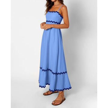 Stylish dowerme Women's Casual Summer Maxi Dress