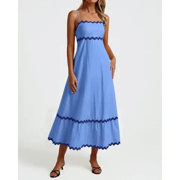 Stylish dowerme Women's Casual Summer Maxi Dress