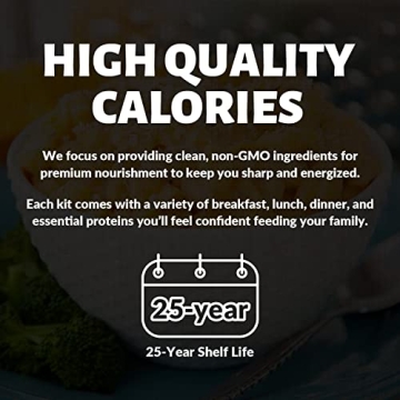 Premium 90 Day Food Supply Kit with 1,050 Servings