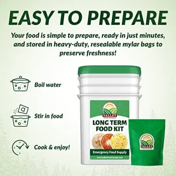 Premium 90 Day Food Supply Kit with 1,050 Servings
