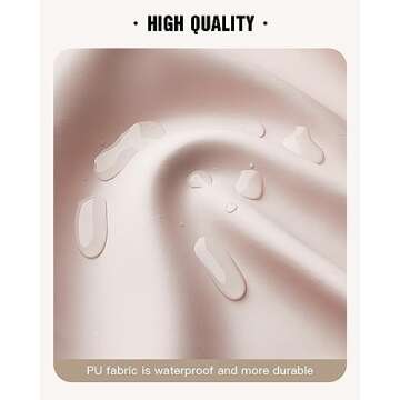 EACHY Travel Toiletry Bag with Hanging Hook, Portable Makeup Cosmetic Bags for Women, Water-Resistant Full-Size Travel Accessories (Pink)