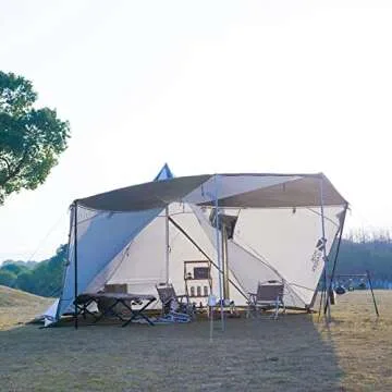 MOBI GARDEN Glamping Tent - Waterproof Pyramid Tent