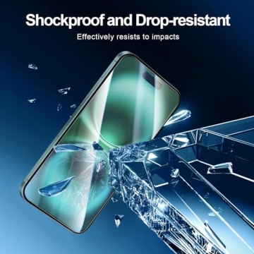 NEW'C 3-pack Screen Protector for iPhone 16 Screen & Camera