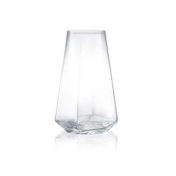 JoyJolt Infiniti Highball Glasses Set of 4 - Elegant Design