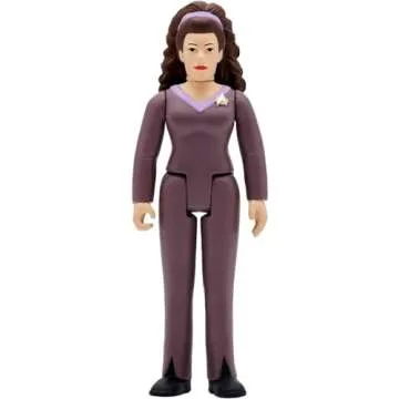 Super7 Star Trek: The Next Generation Counselor TROI - 3.75" Star Trek Action Figure Classic TV Show...
