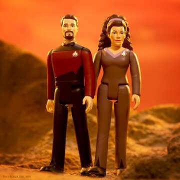 Super7 Star Trek: The Next Generation Counselor TROI - 3.75" Star Trek Action Figure Classic TV Show Collectibles and Retro Toys