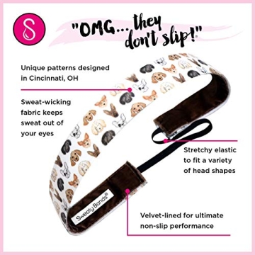 Sweaty Bands Taffy Purple Headband - Non-Slip Style