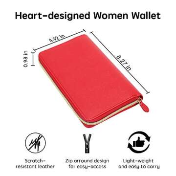 Stylish Soligt Cash Envelopes Wallet with 12 Budget Envelopes