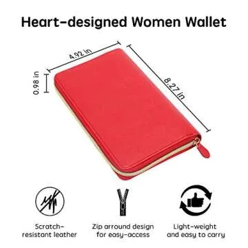 Stylish Soligt Cash Envelopes Wallet with 12 Budget Envelopes