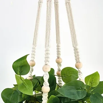 Mkono Fake Hanging Plant for Beautiful Indoor Decor