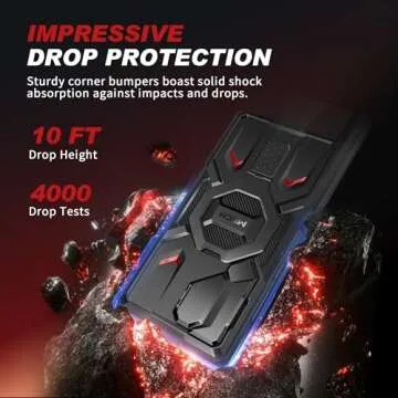 Protective S25 Ultra Case with Magnetic Stand & Kickstand