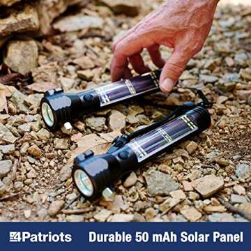 4Patriots HaloXT Flashlight - Rechargeable & Versatile