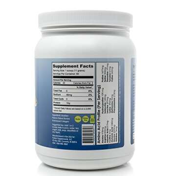 Perfect Supplements Hydrolyzed Collagen Powder - Grass-Fed, 660g - Boosts Skin & Joint Health