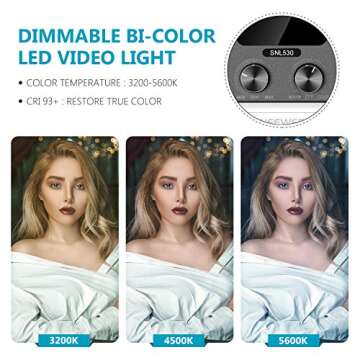 Neewer LED Video Lighting Kit with Smart Control and App