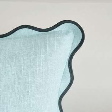 Mayler Yee Scalloped Throw Pillow Covers Set of 2