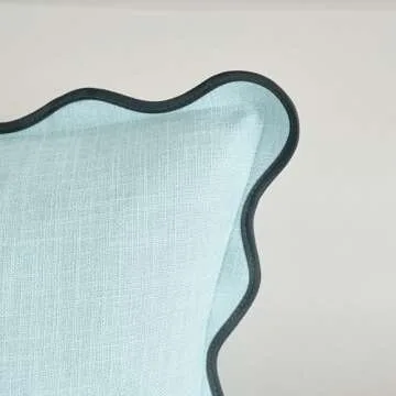 Mayler Yee Scalloped Throw Pillow Covers Set of 2