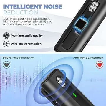 JSSEVN Wireless Lavalier Microphone for Easy Audio Recording