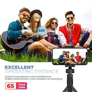 JSSEVN Wireless Lavalier Microphone for Easy Audio Recording