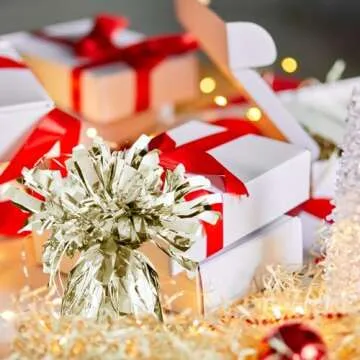 Unique Foil Fringe Foil Balloon Weight - Gold, 1 Pc, 4.5 x 2.25 x 2.25 inch