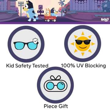 Bluey Toddler Sunglasses - UV-Protection & Fun For Kids