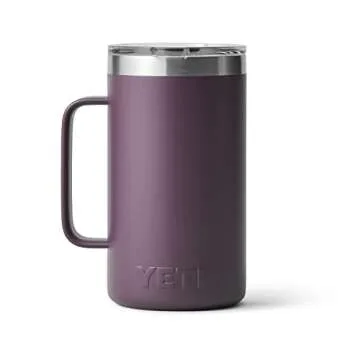 YETI Rambler 24 oz Mug, Vacuum Insulated, Stainless Steel with MagSlider Lid, Nordic Purple