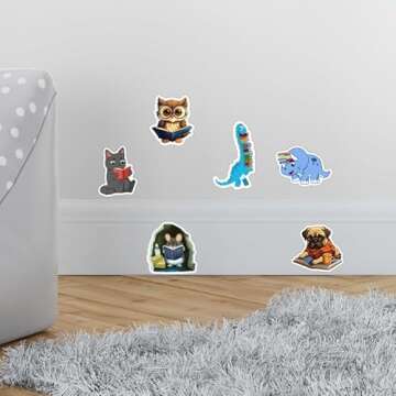 150pcs Book Stickers for Kindle, Tablet, Laptop | Bookish Reading Booktok Decal Emotional Support Accessories for Readers, Teachers