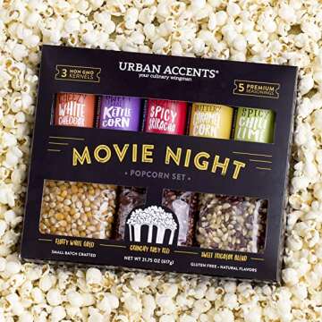 Popcorn Kernels & Seasoning Variety Pack - Delightful Snacks
