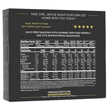 Popcorn Kernels & Seasoning Variety Pack - Delightful Snacks