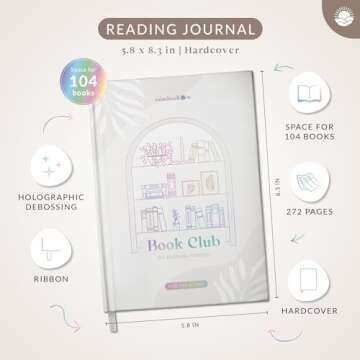Mindmellow XXL Book Reading Journal for Avid Readers