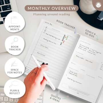 Mindmellow XXL Book Reading Journal for Avid Readers